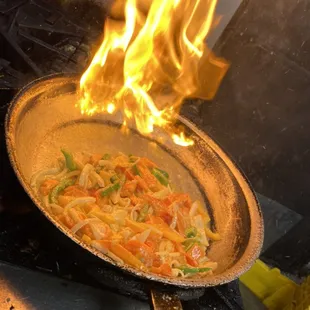 Stirfried Gallaba with your choice of meat