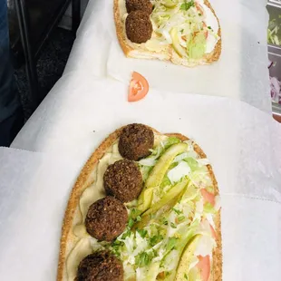 Falafel sub.   Vegan sub