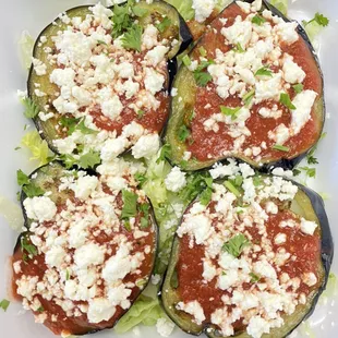 Eggplant Feta w/ tomato sauce