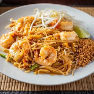 shrimp and noodles