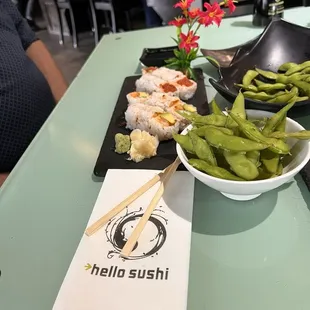 Edamame Tuna and Avocado Roll