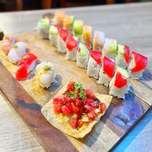 My AYCE Spread. Good sushi. | www.moniquedao.com