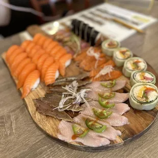 sashimi, sushi and sashimi, food, sushi