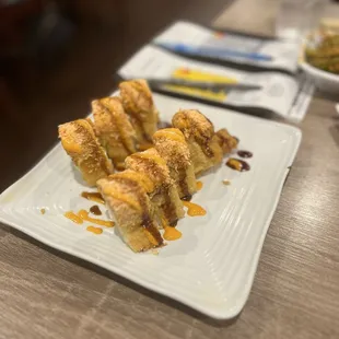 a plate of food on a table
