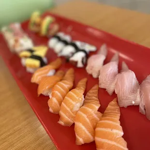 sushi and sashimi, food, sashimi, sushi