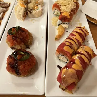 P5. Crispy Rice Spicy Tuna Roll(4pcs)