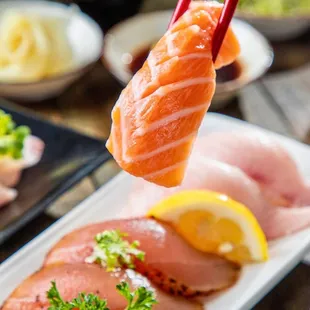 sushi and sashimi, food, sushi, sashimi
