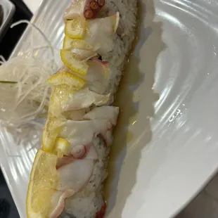 Ocean Blue with spicy tuna and octopus -- my favorite
