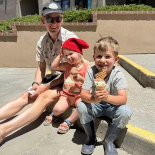 Ice cream bike ride break