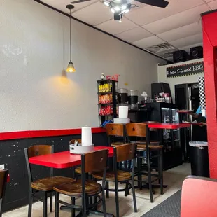 the dining area