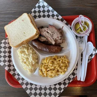 Brisket combo plate