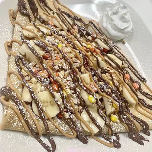 Peanut butter Crunch crepe