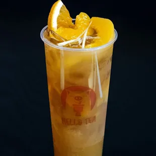 Supper Fruits Tea... Orange Lemongrass Peach Tea/ Trà đào cam xả
