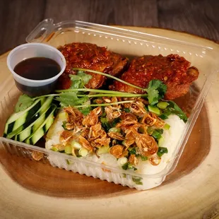 sticky rice &amp; fried chicken