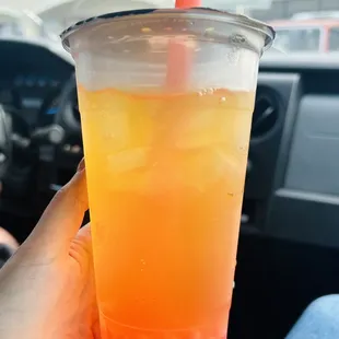 Peach iced tea