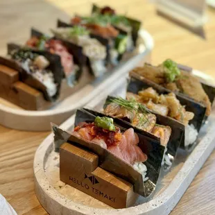 enjoyed all of the hand rolls we ordered