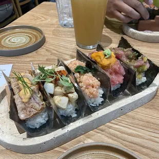 food, sushi and sashimi, sushi, sashimi