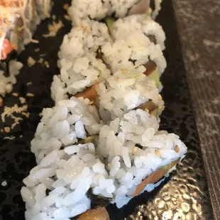 Lunch salmon and avocado roll
