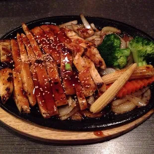 Chicken teriyaki kitchen entry $10.99.  Great value!