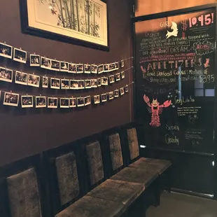 Seats to wait at for your to-go order or just to be seated!