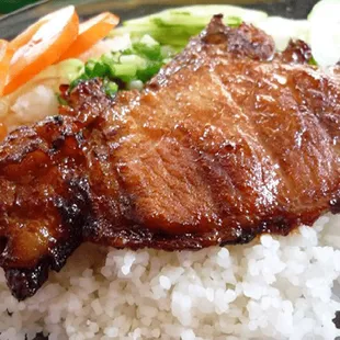 Caramelized Pork Steam Rice