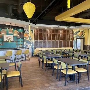 the dining area