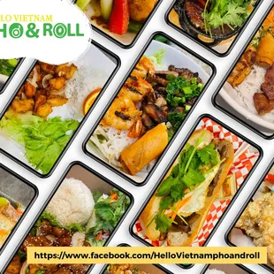 a variety of food items