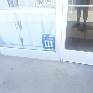 No public bathroom!