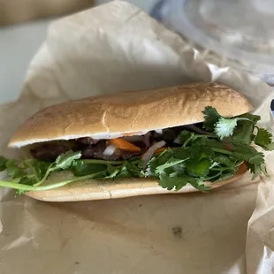 Beef bahn mi ($8.99)