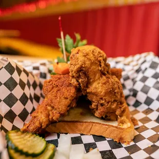 chicken wings and fried chicken, food