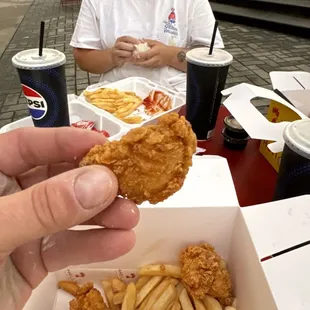 Chicken tenders have now changed to chicken nuggets.