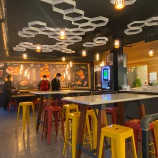 the interior of a restaurant