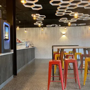 the interior of a restaurant