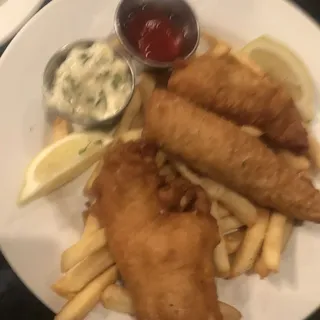 Beer-Battered Walleye Fish and Chips