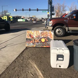 The sign from the road