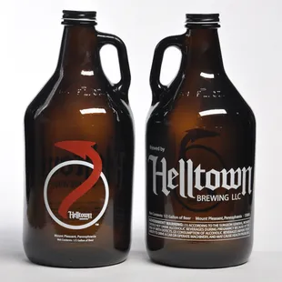two bottles of helltown brewing