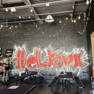 graffiti on the wall