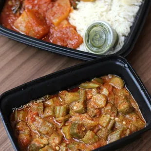 Bendi ($5.50) - Stewed okra with fresh tomato and Afghan seasoning