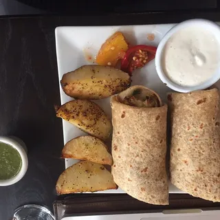 Chicken Koufta Kabob Wrap