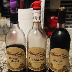 Three wines we got