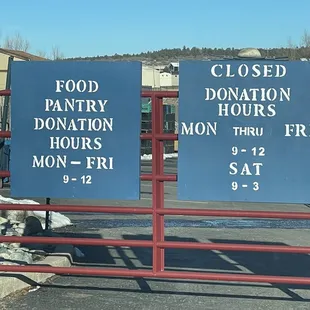 Accepts donations, know hours before you go.