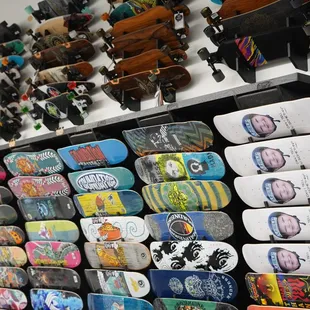 longboards and skateboards