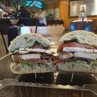 The caprese sandwich with chicken and bacon!  Amazing