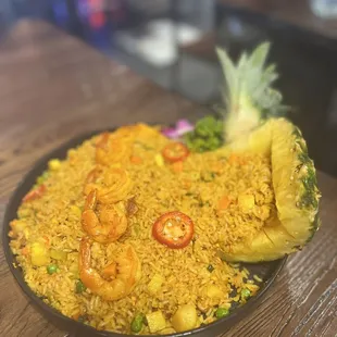 Pineapple seafood fried rice