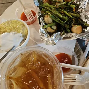 Fishballs fried in fish sauce