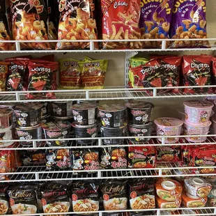 Snacks and noodles