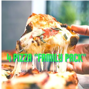 a hand holding a slice of pizza