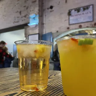 Peach Rosé and Mango sangria