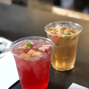 Peach Rose and Blackberry Sangria.