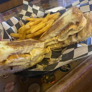 Perogie grilled cheese